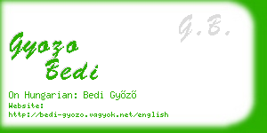 gyozo bedi business card